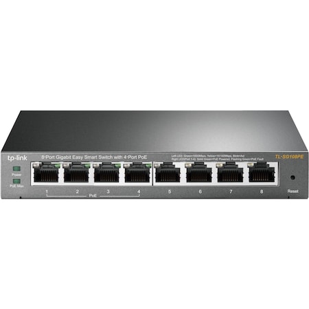 Tp-Link PoE Easy Smart Switch 8 Ports, TLSG108PE TLSG108PE